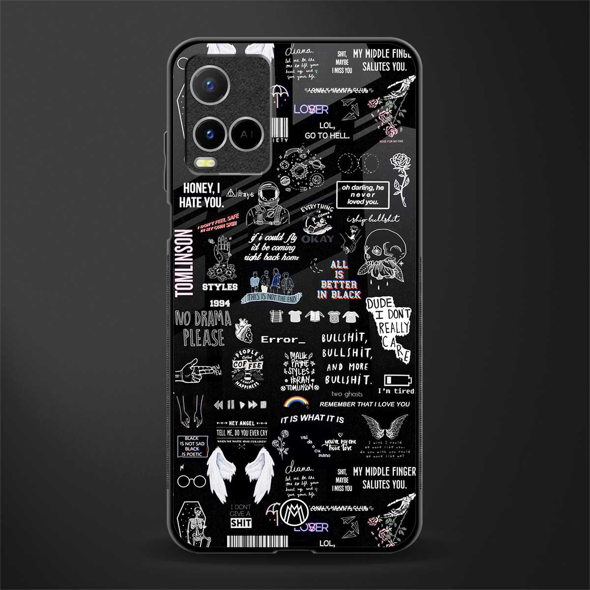 all is better in black glass case for vivo y33s vivo y33t image