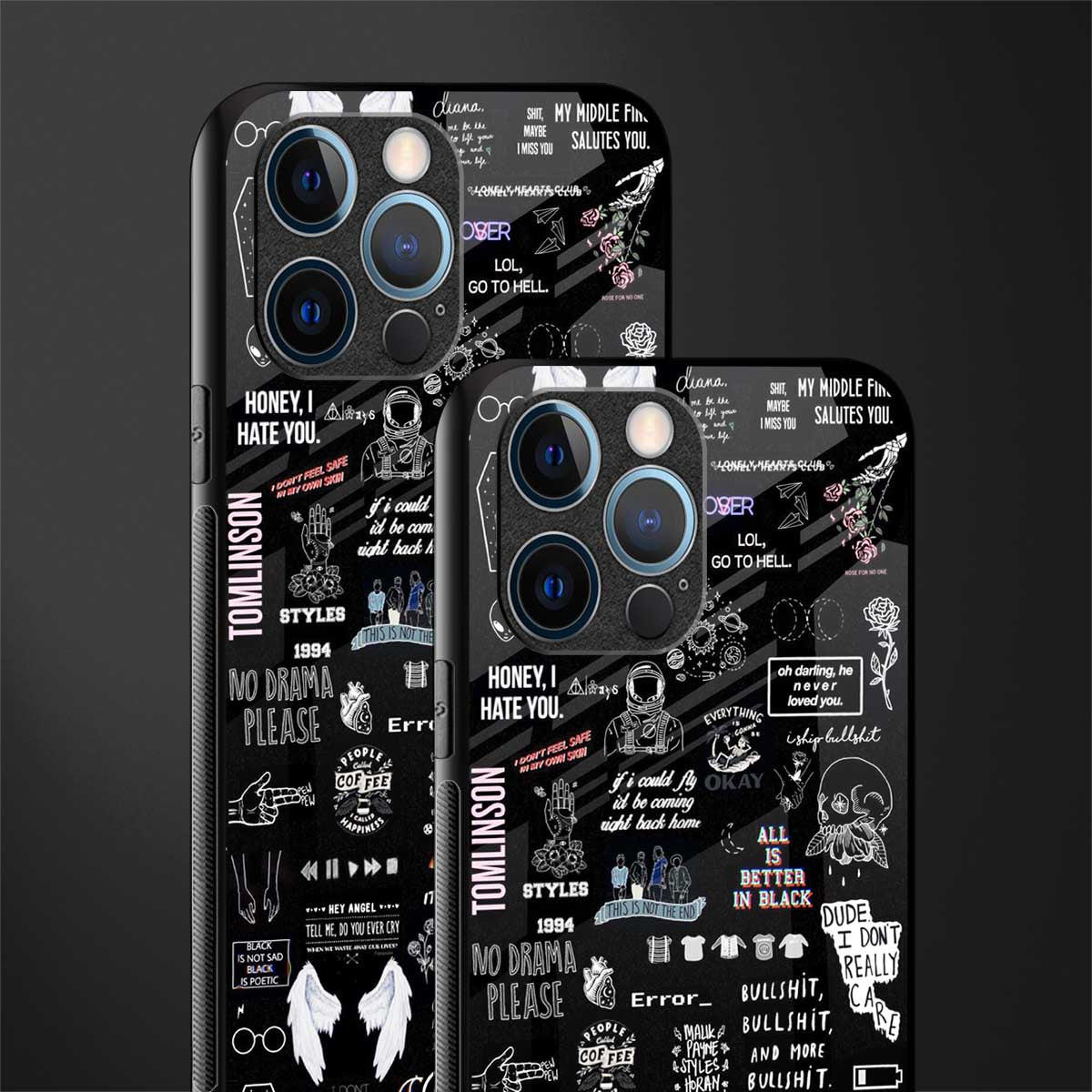 all is better in black glass case for iphone 12 pro image-2