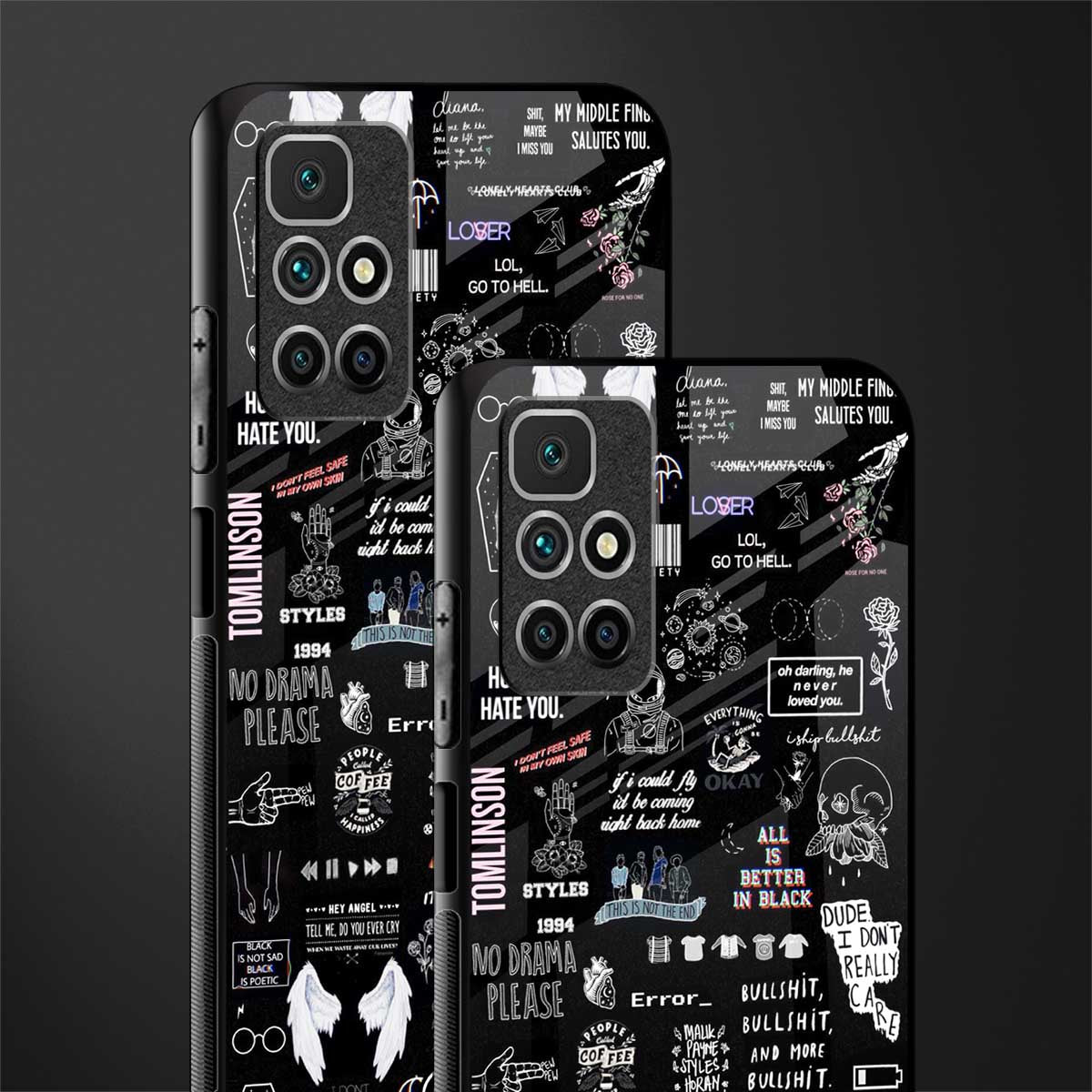 all is better in black glass case for redmi 10 prime image-2