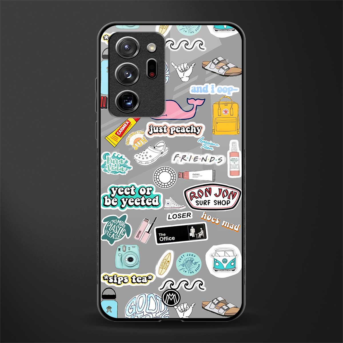 american teen sticker collage glass case for samsung galaxy note 20 ultra 5g image