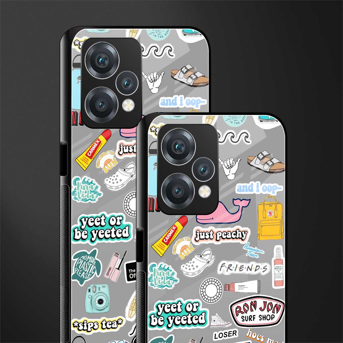 american teen sticker collage back phone cover | glass case for oneplus nord ce 2 lite 5g