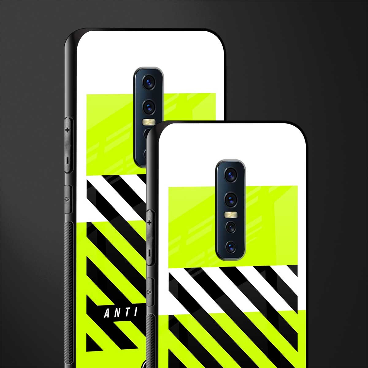 anti social glass case for vivo v17 pro image-2