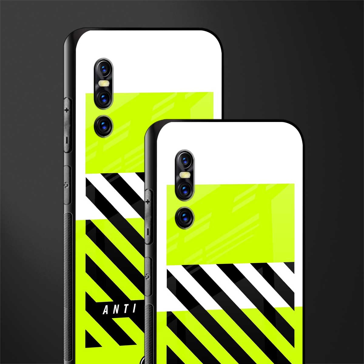 anti social glass case for vivo v15 pro image-2