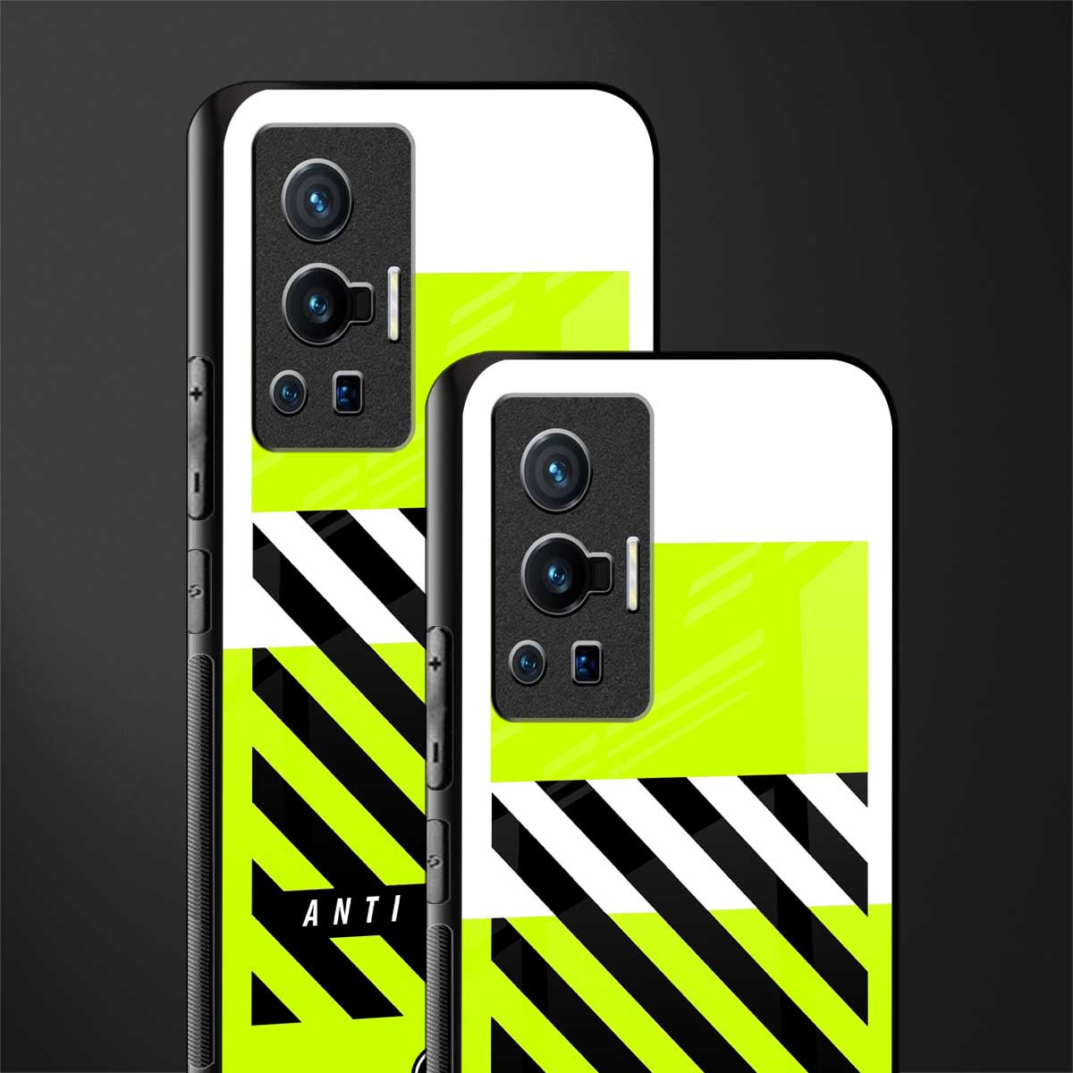 anti social glass case for vivo x70 pro image-2
