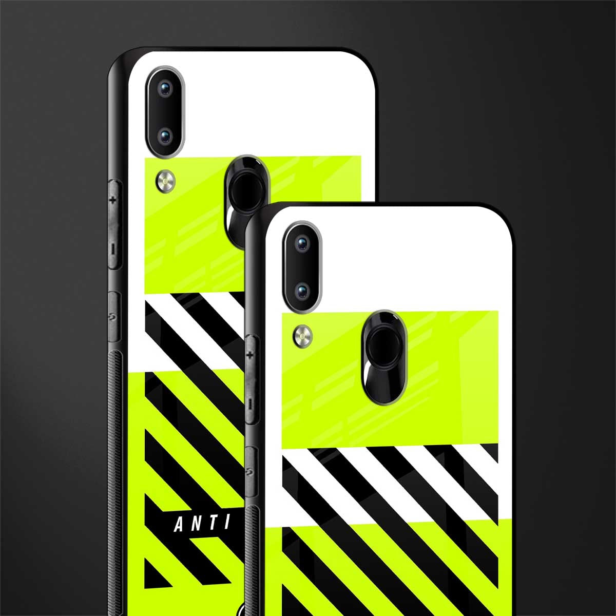 anti social glass case for vivo y91 image-2