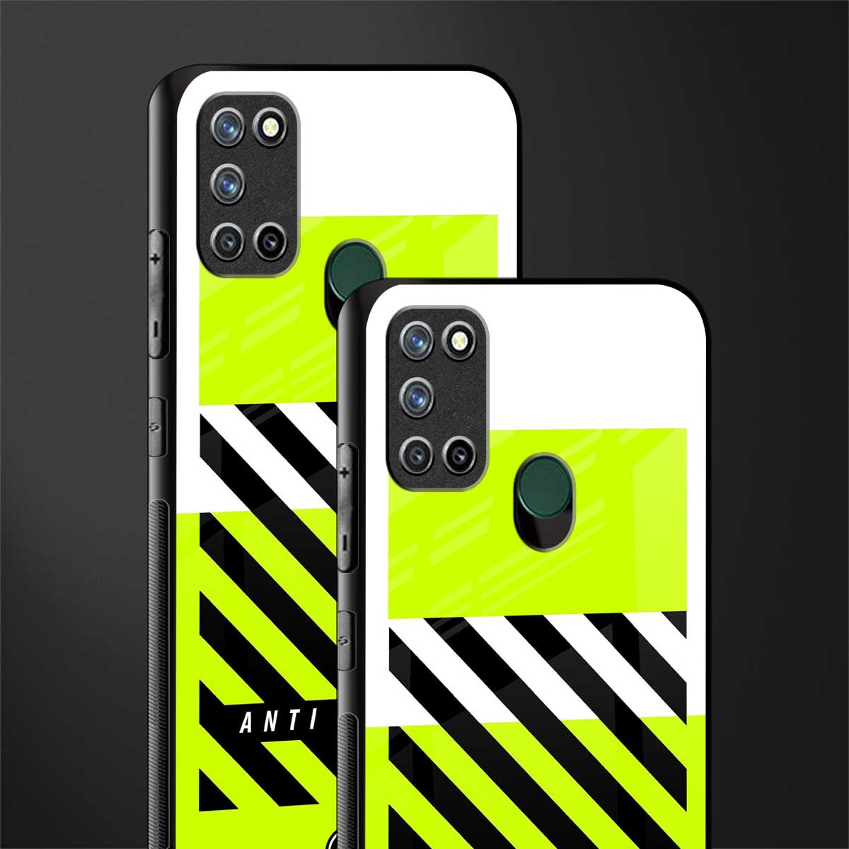 anti social glass case for realme 7i image-2