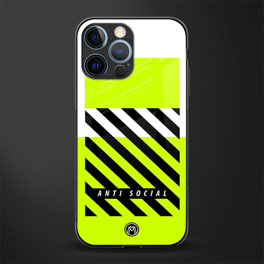 anti social glass case for iphone 14 pro image