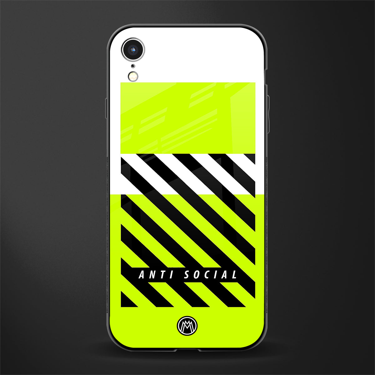 anti social glass case for iphone xr image