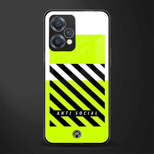 anti social back phone cover | glass case for oneplus nord ce 2 lite 5g