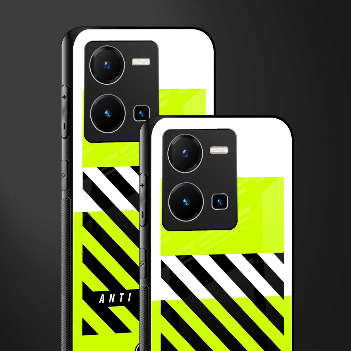 anti social back phone cover | glass case for vivo y35 4g
