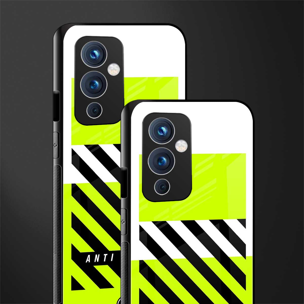 anti social back phone cover | glass case for oneplus 9