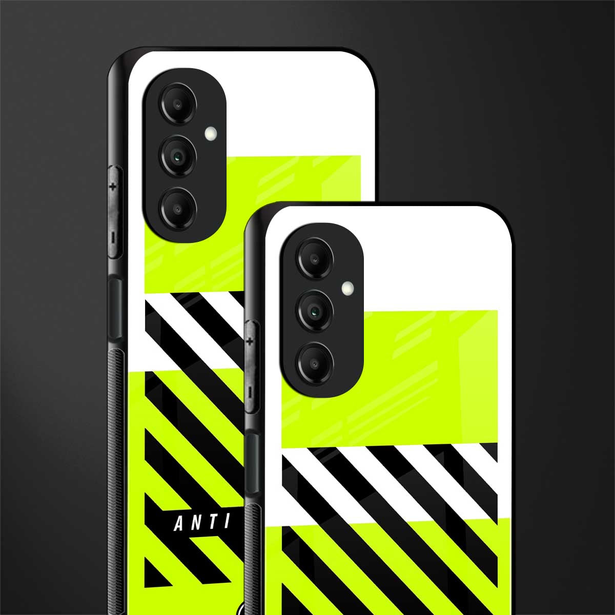 anti social back phone cover | glass case for samsung galaxy a14 5g