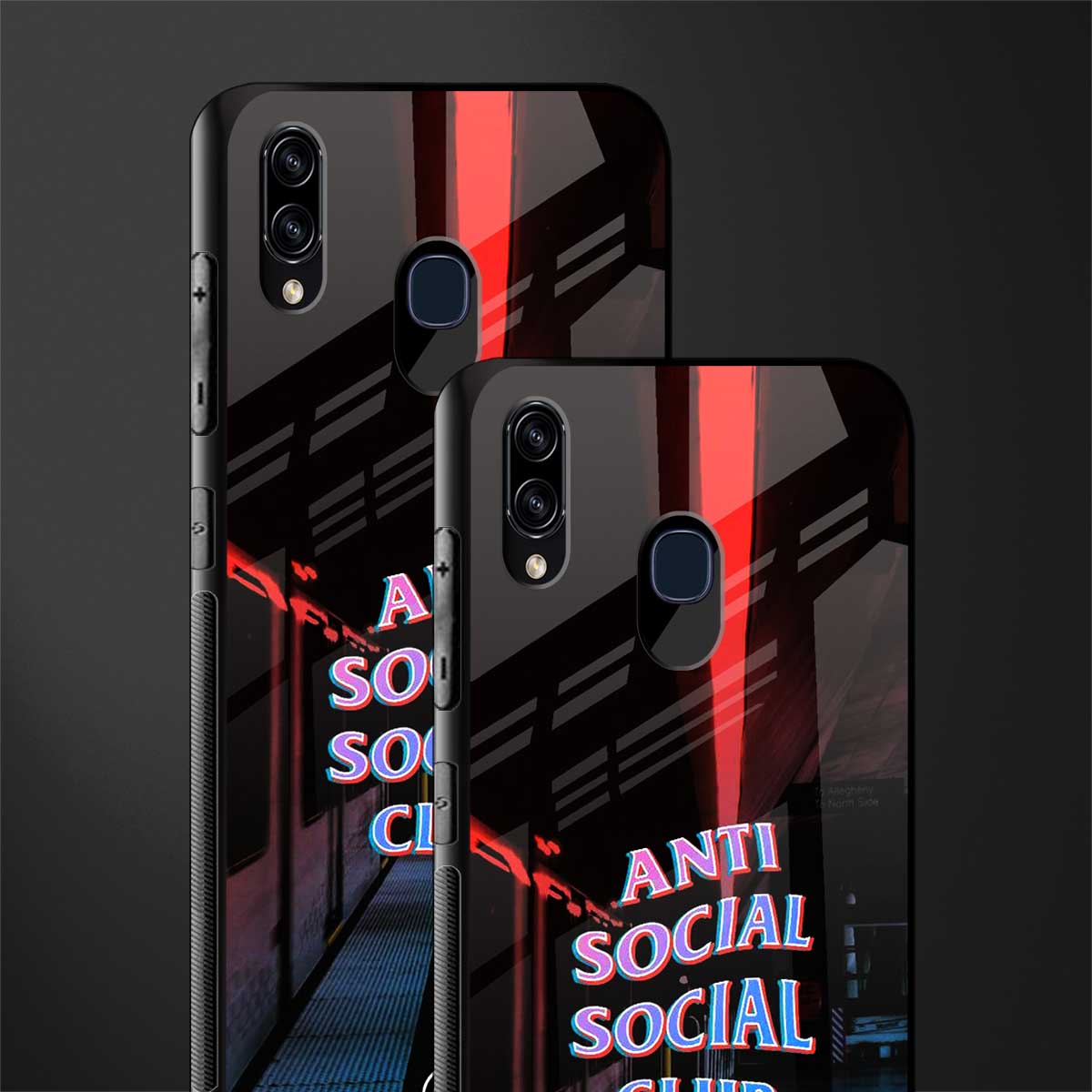 anti social social club glass case for samsung galaxy a30 image-2