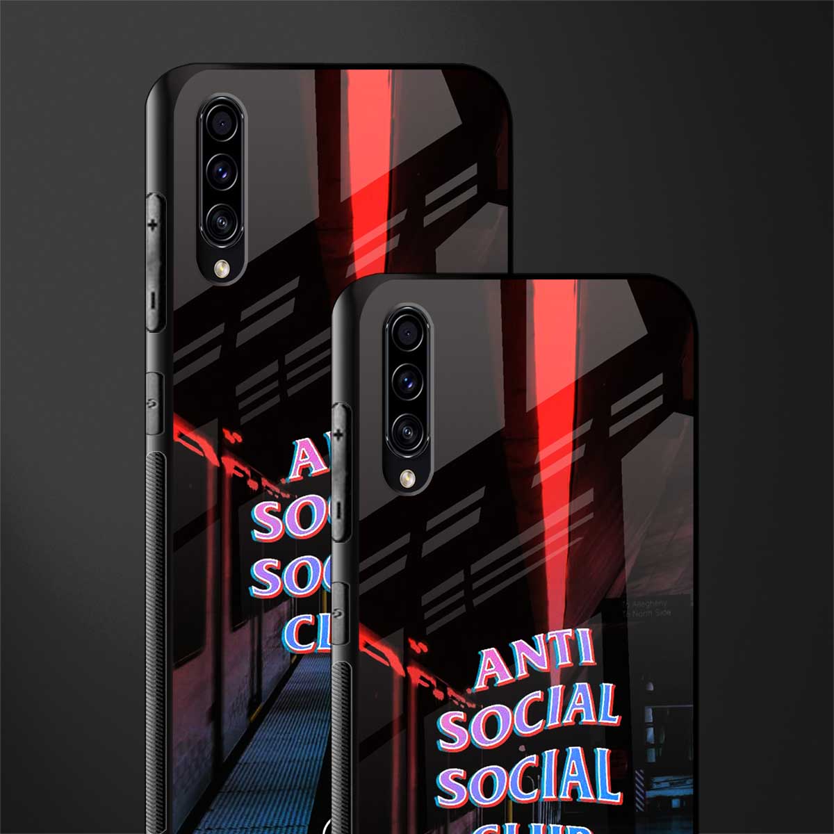 anti social social club glass case for samsung galaxy a70 image-2