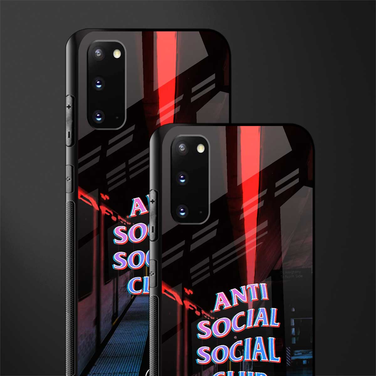 anti social social club glass case for samsung galaxy s20 image-2