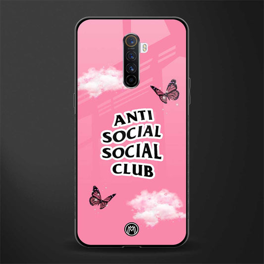 anti social social club pink edition glass case for realme x2 pro image