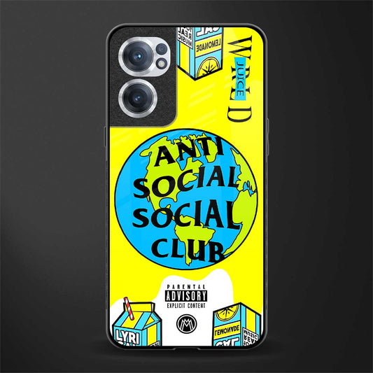 anti social social club x juice wrld glass case for oneplus nord ce 2 5g image