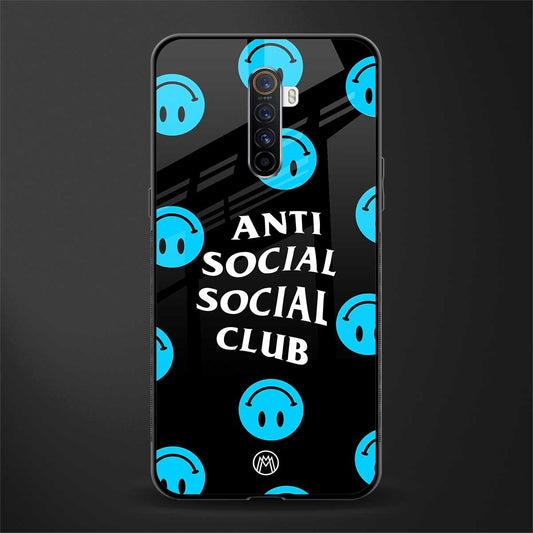 anti social social club x smileys glass case for realme x2 pro image