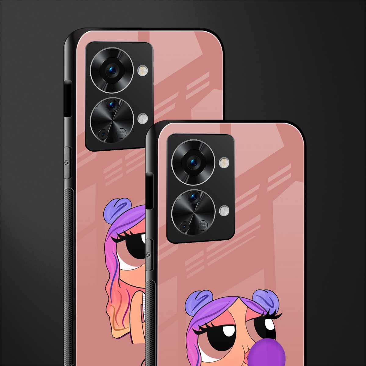 antique purple tote powerpuff girl glass case for phone case | glass case for oneplus nord 2t 5g