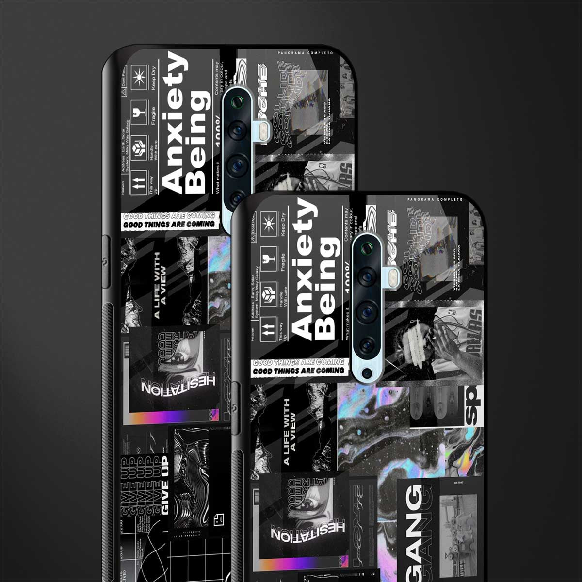 anxiety being glass case for oppo reno 2f image-2