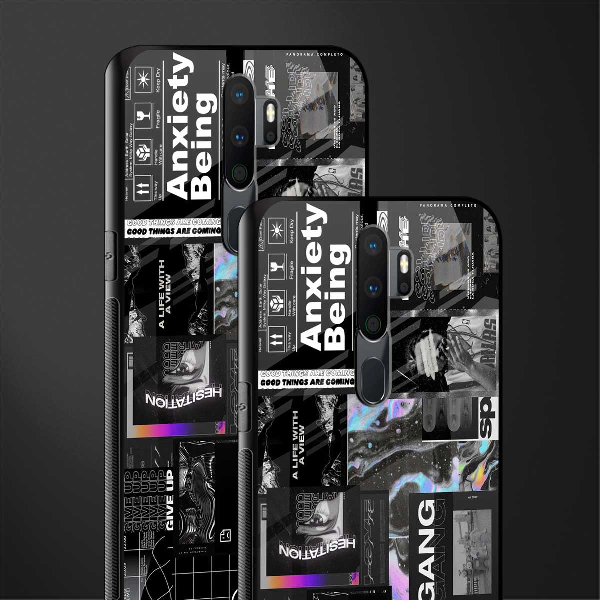 anxiety being glass case for oppo a5 2020 image-2