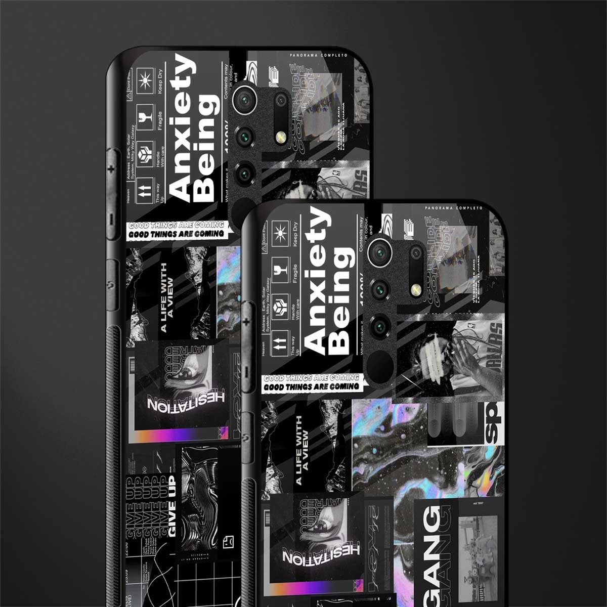 anxiety being glass case for poco m2 reloaded image-2