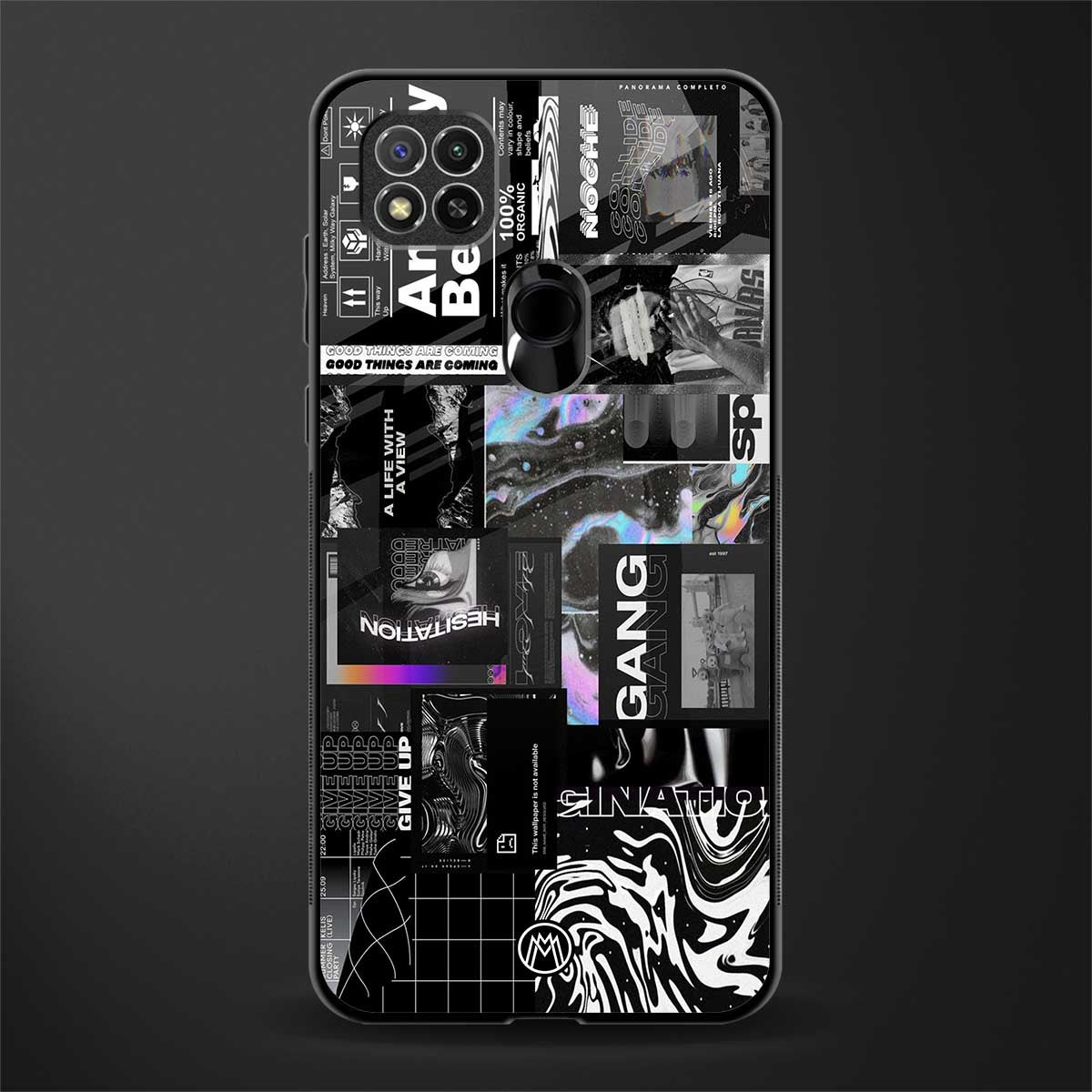 anxiety being glass case for redmi 9 image