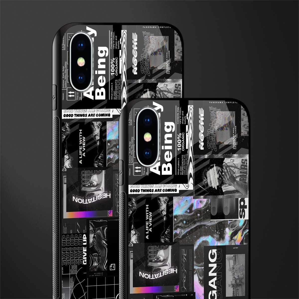 anxiety being glass case for iphone x image-2