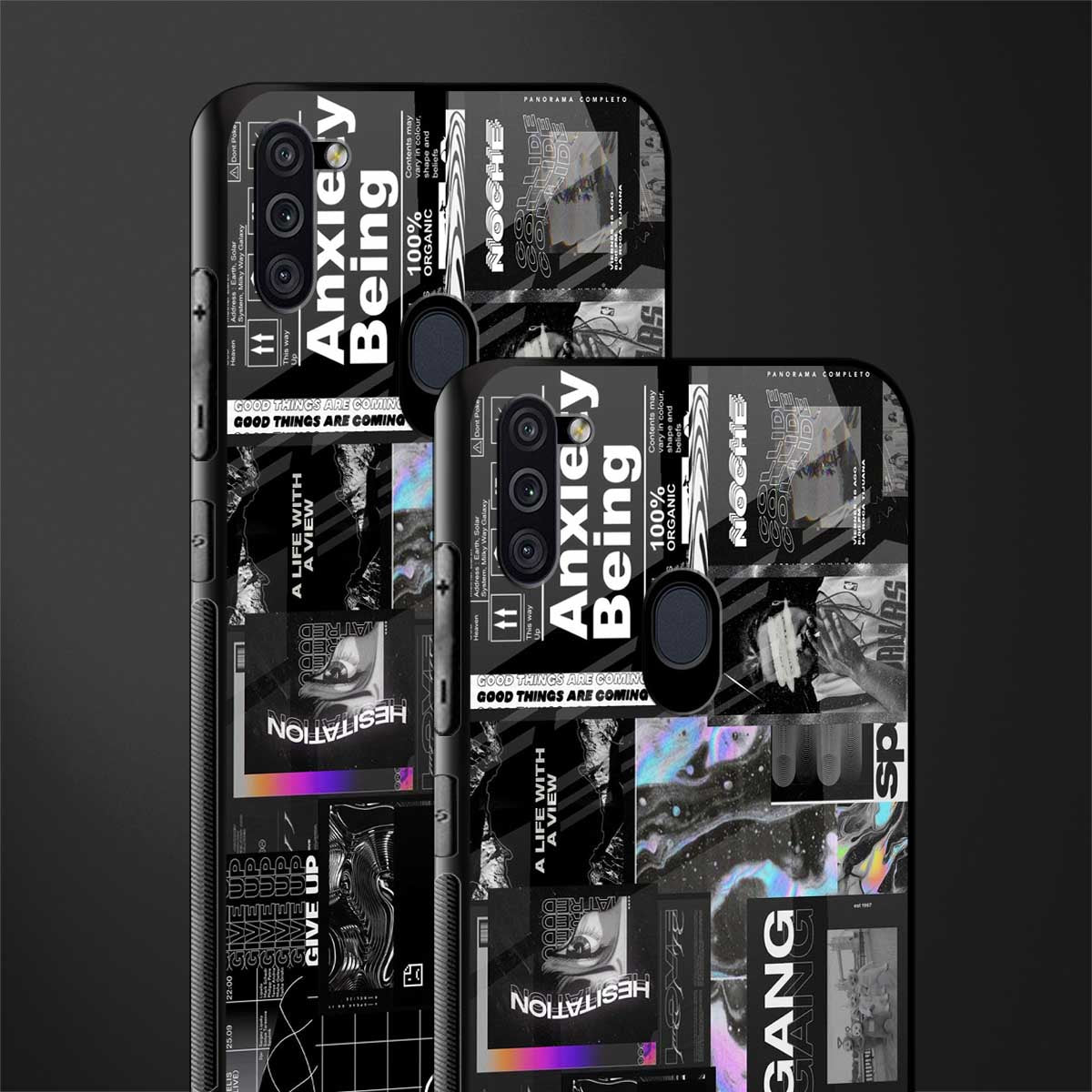 anxiety being glass case for samsung a11 image-2