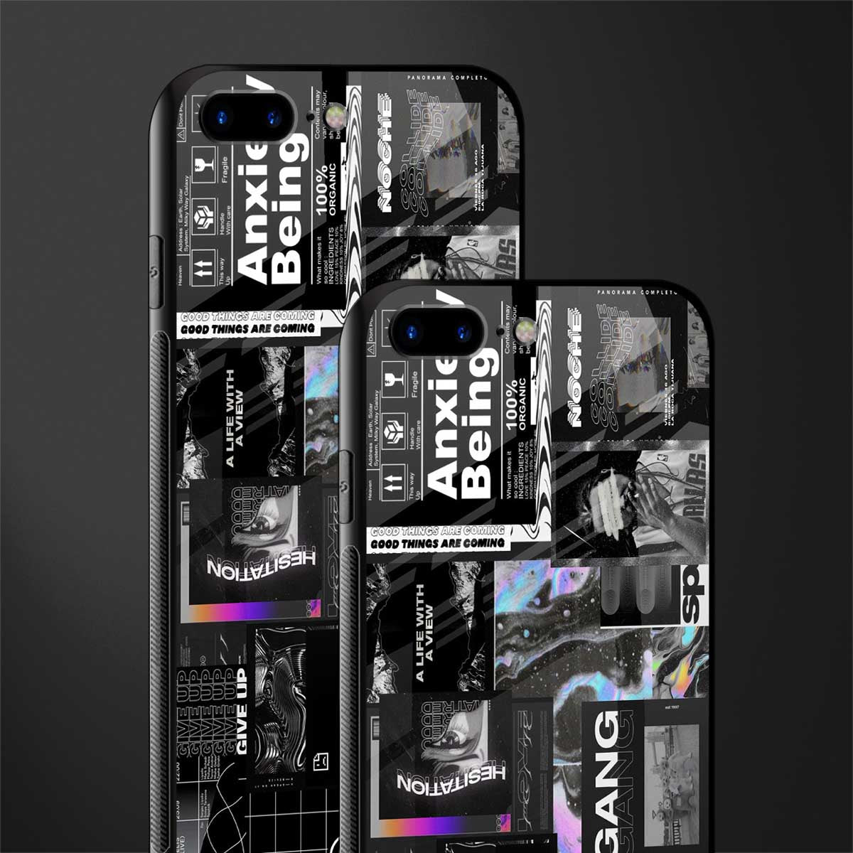 anxiety being glass case for iphone 8 plus image-2
