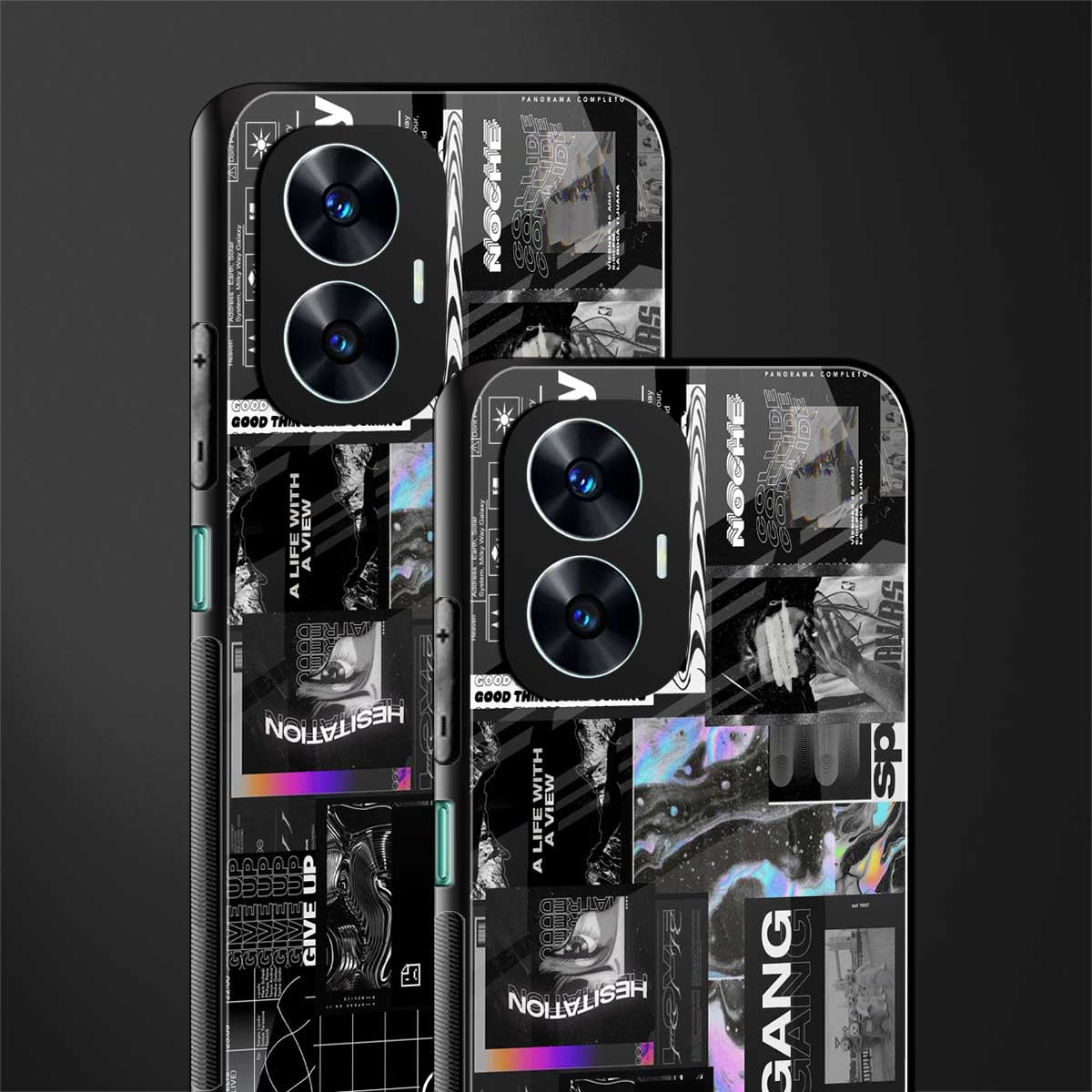 anxiety being back phone cover | glass case for realme c55