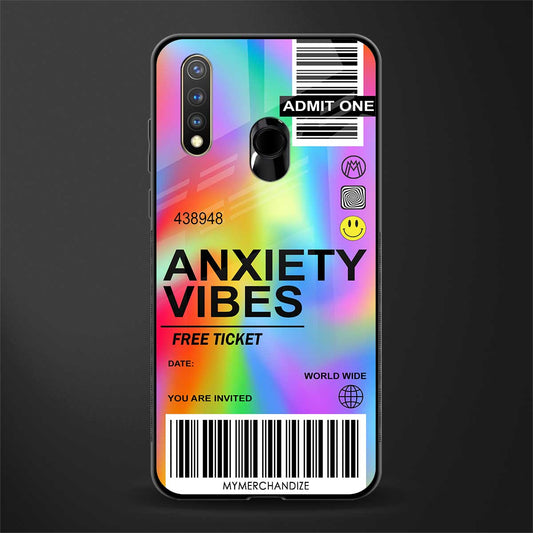 anxiety vibes glass case for vivo y19 image