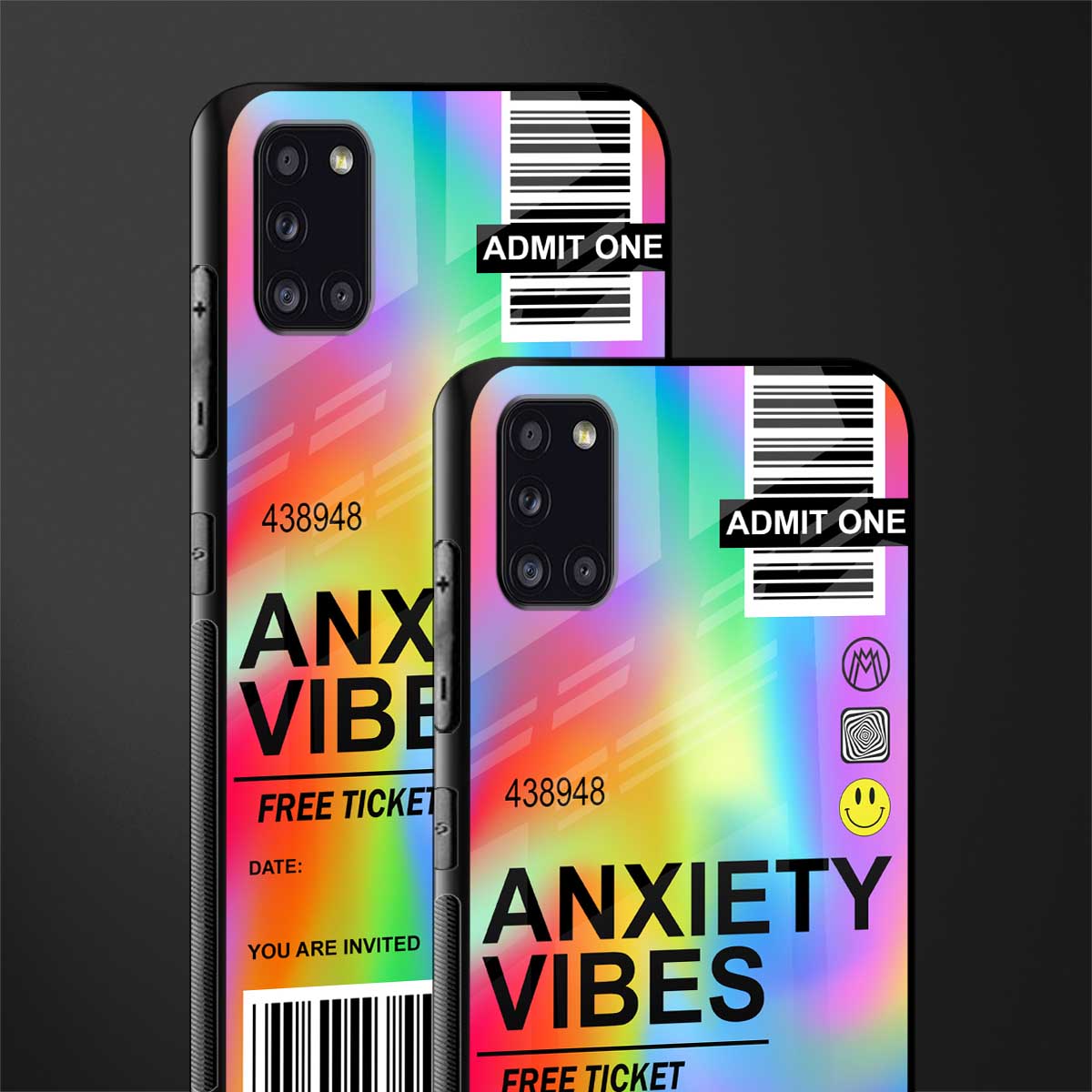 anxiety vibes glass case for samsung galaxy a31 image-2
