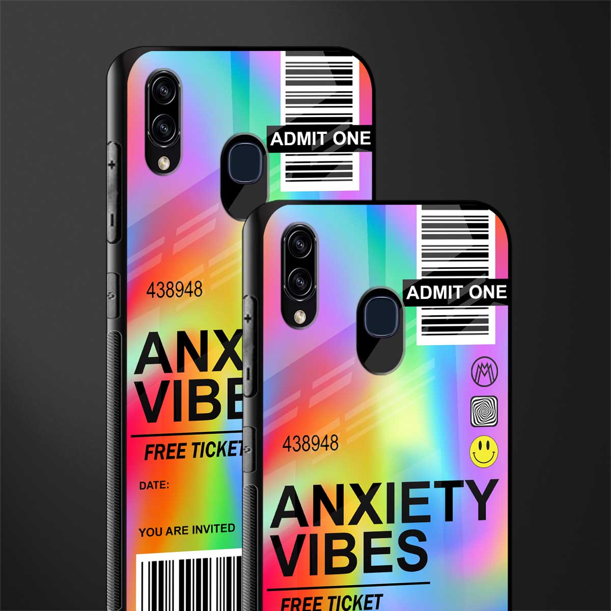 anxiety vibes glass case for samsung galaxy a30 image-2