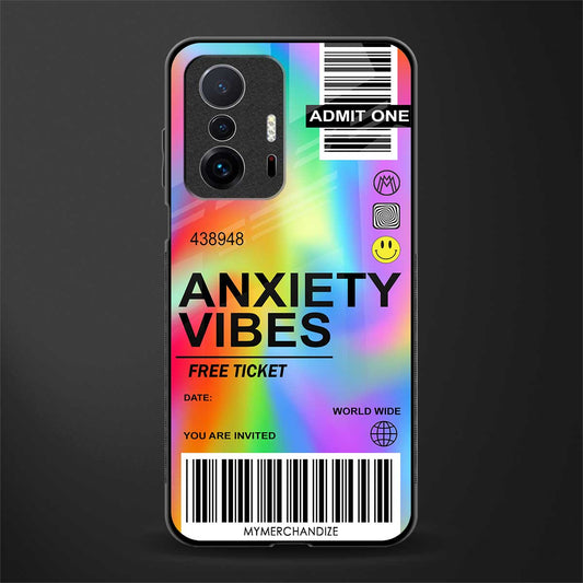 anxiety vibes glass case for mi 11t pro 5g image