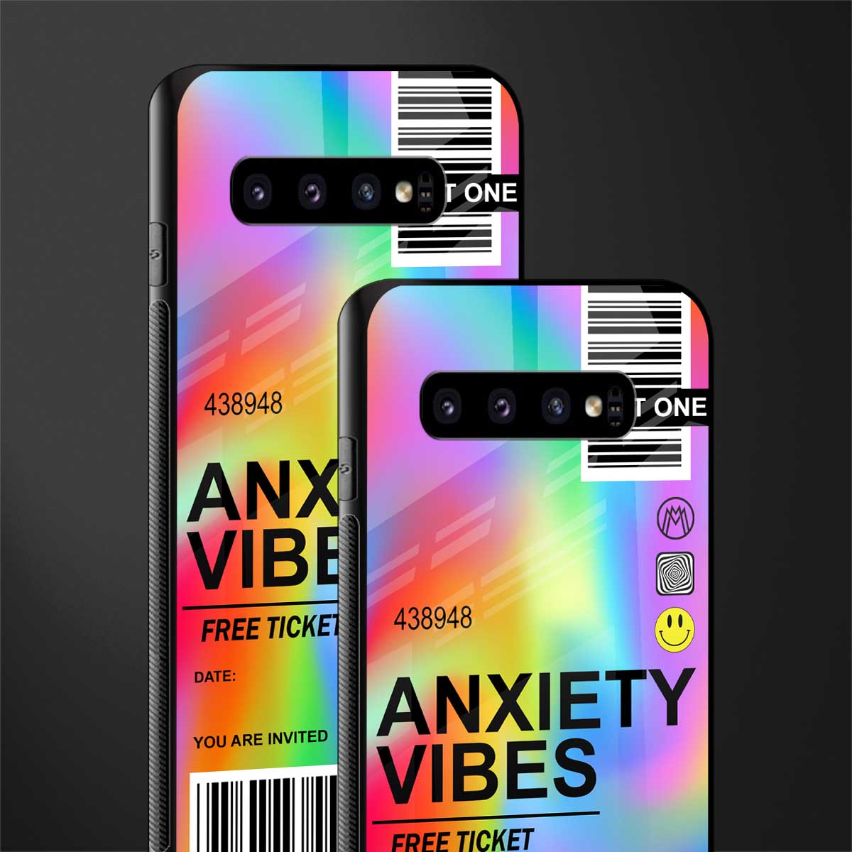 anxiety vibes glass case for samsung galaxy s10 image-2