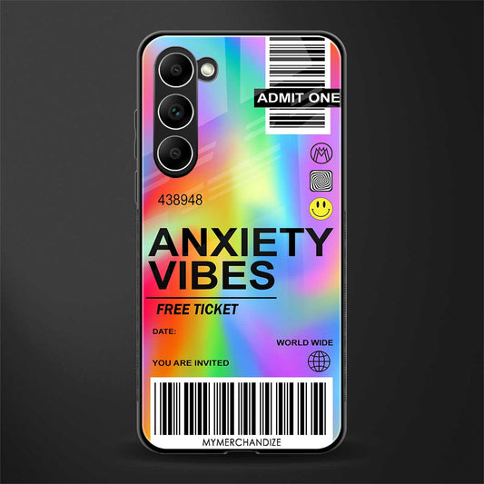 anxiety vibes glass case for phone case | glass case for samsung galaxy s23 plus