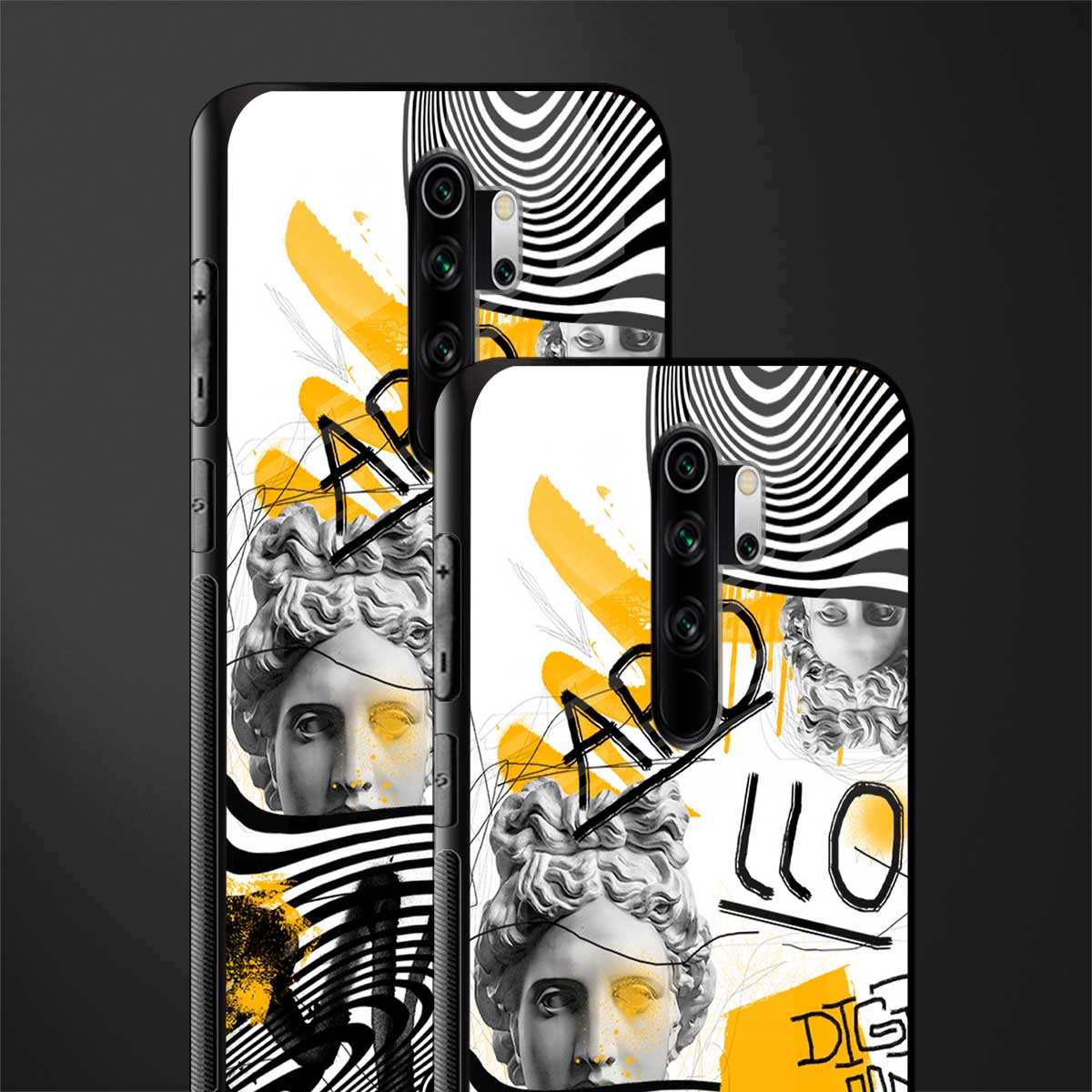 apollo project glass case for redmi note 8 pro image-2