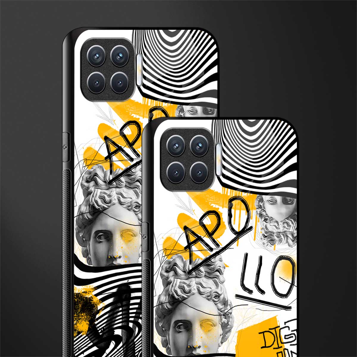 apollo project glass case for oppo f17 pro image-2