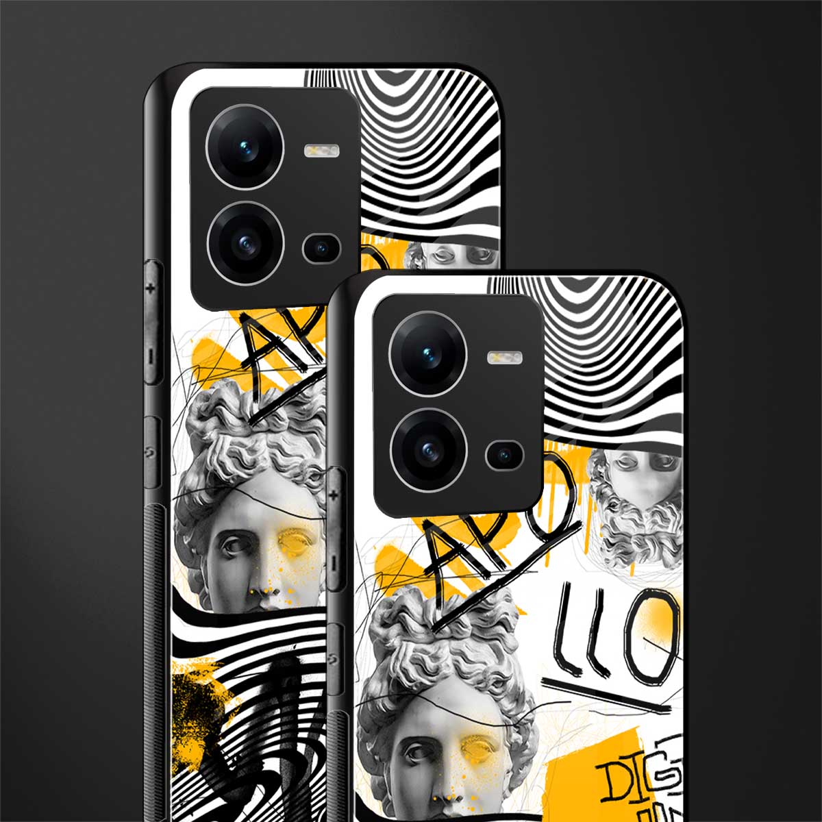 apollo project back phone cover | glass case for vivo v25-5g