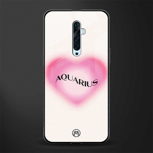 aquarius minimalistic glass case for oppo reno 2f image