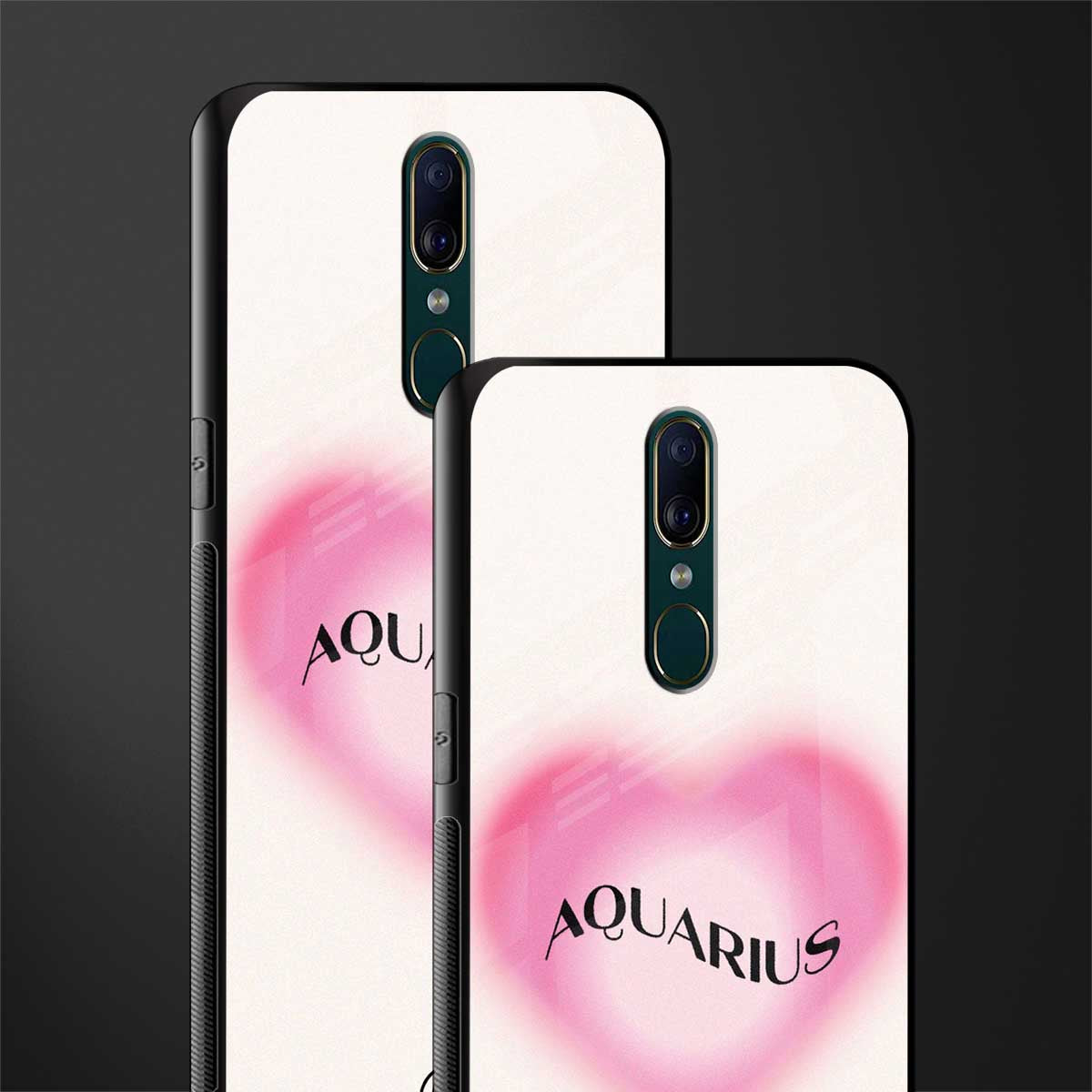 aquarius minimalistic glass case for oppo a9 image-2