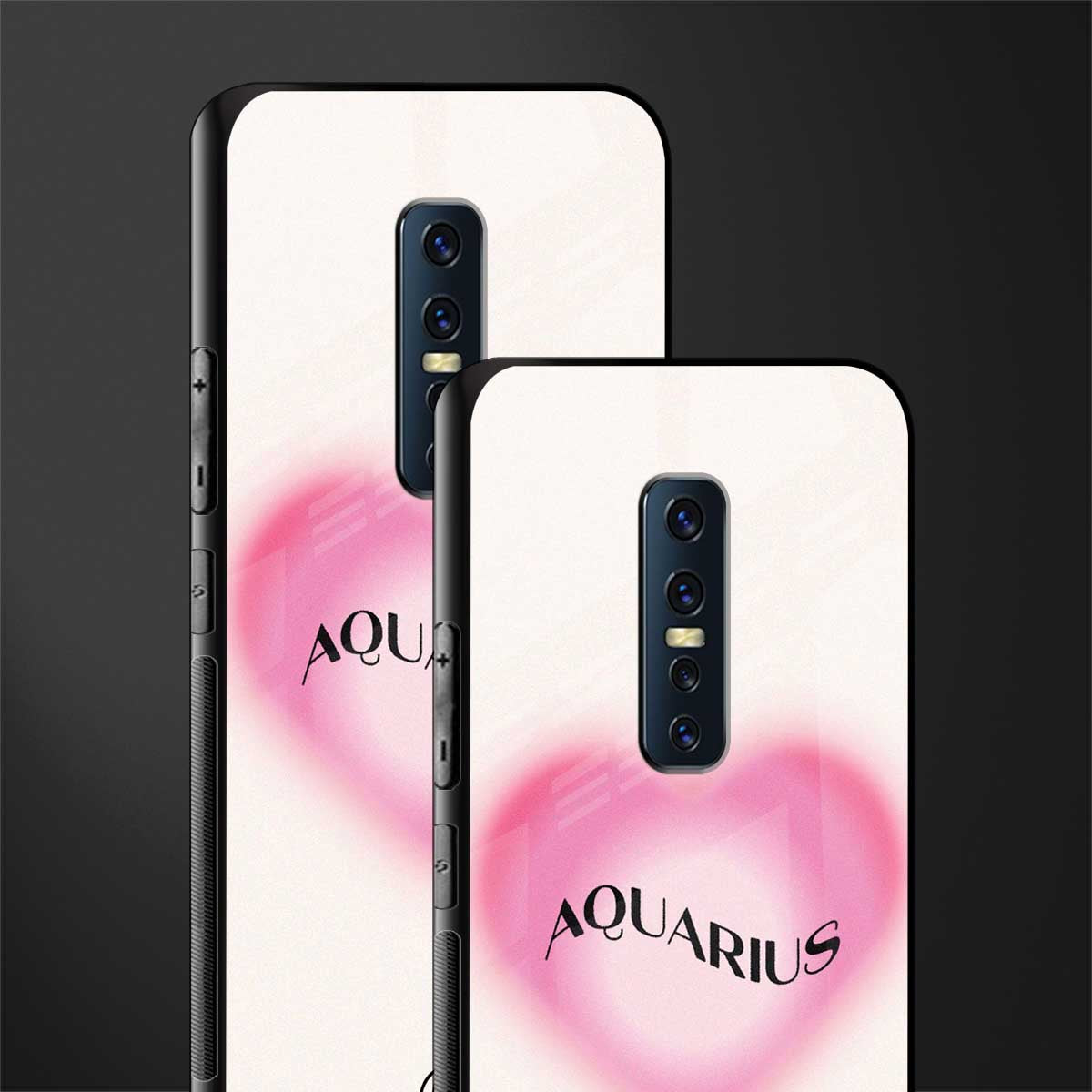 aquarius minimalistic glass case for vivo v17 pro image-2