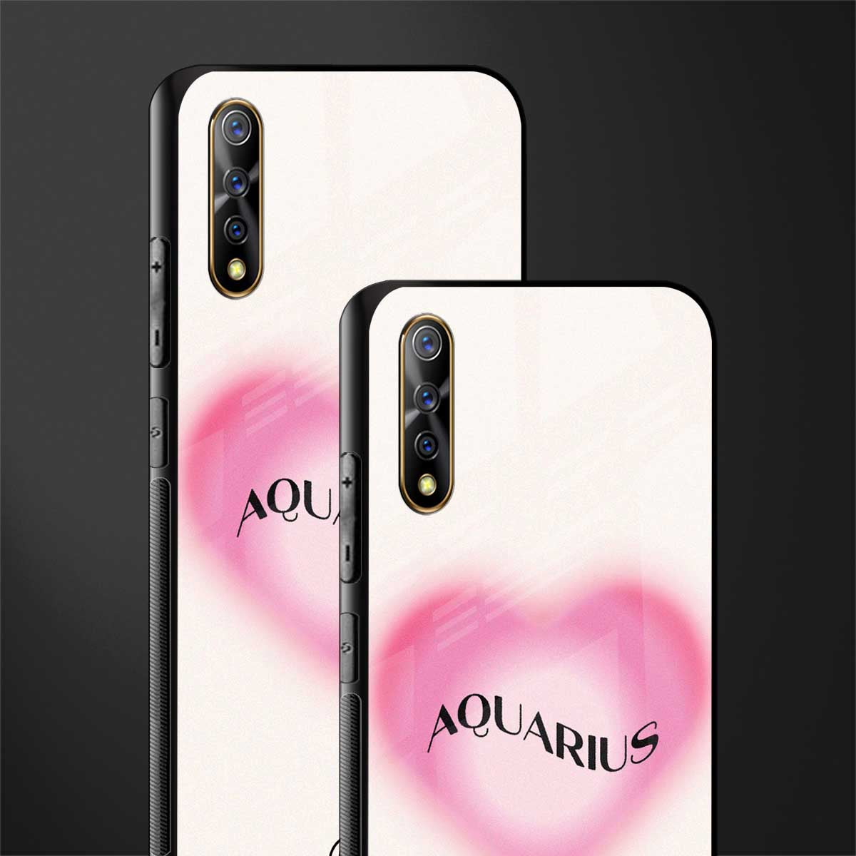 aquarius minimalistic glass case for vivo s1 image-2