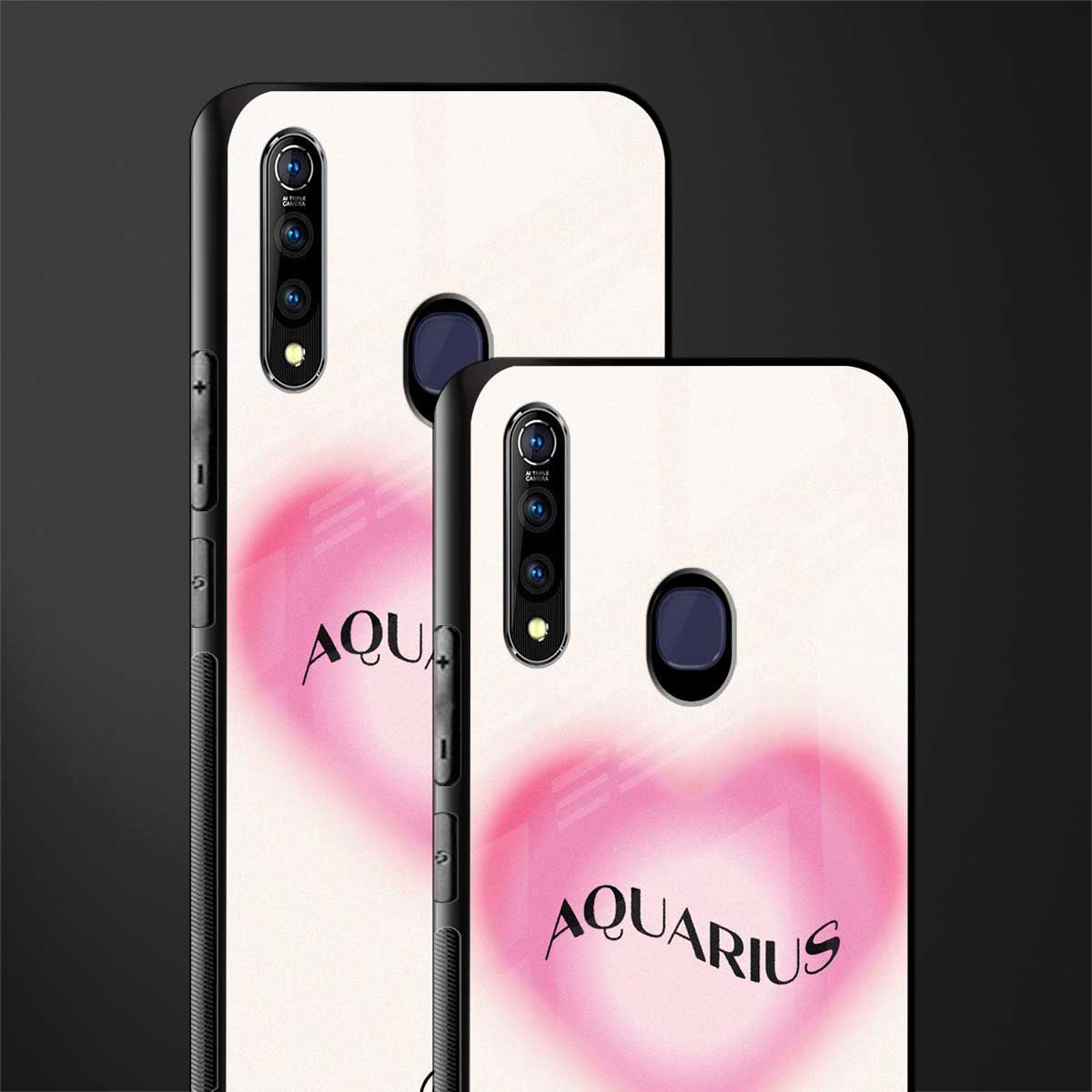 aquarius minimalistic glass case for vivo z1 pro image-2