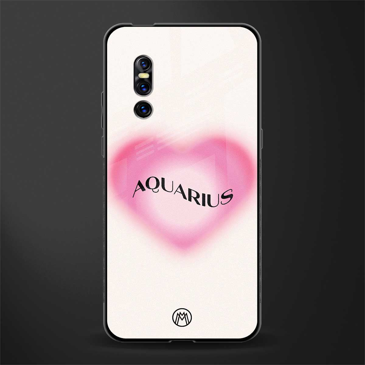 aquarius minimalistic glass case for vivo v15 pro image