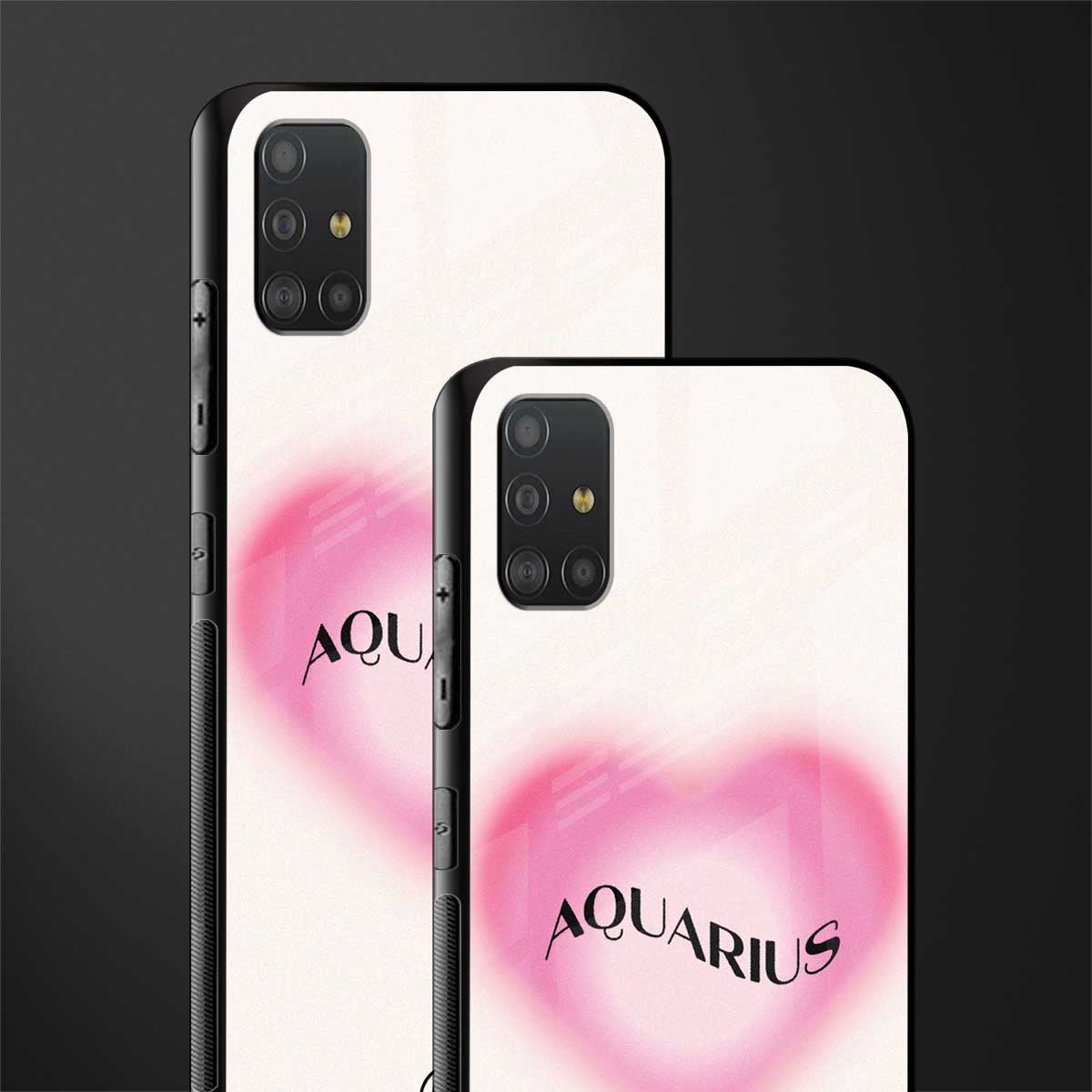 aquarius minimalistic glass case for samsung galaxy a51 image-2