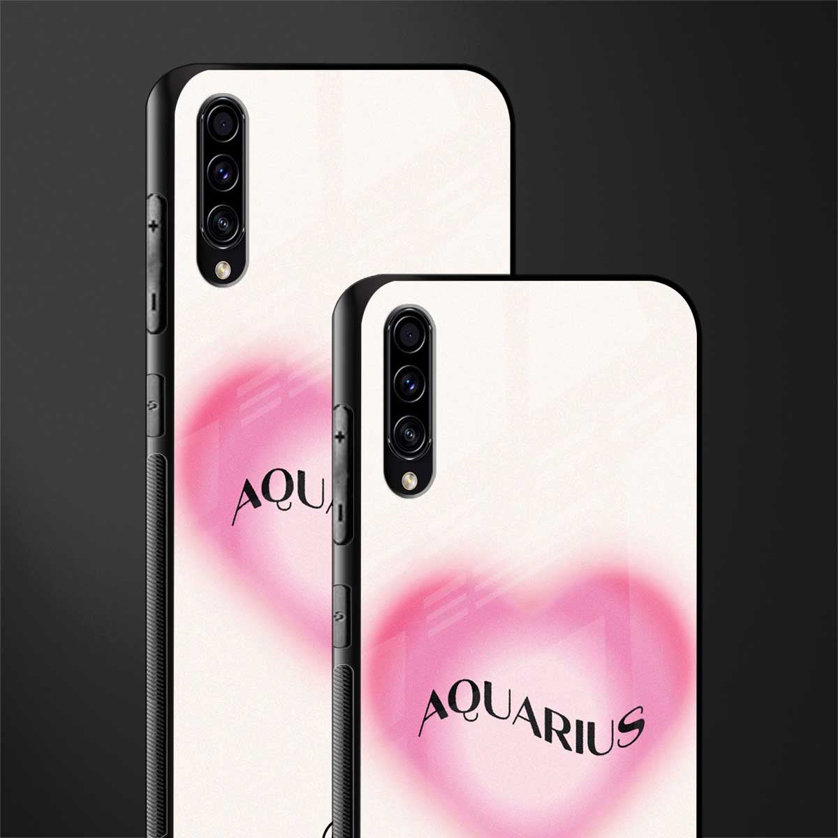 aquarius minimalistic glass case for samsung galaxy a70 image-2
