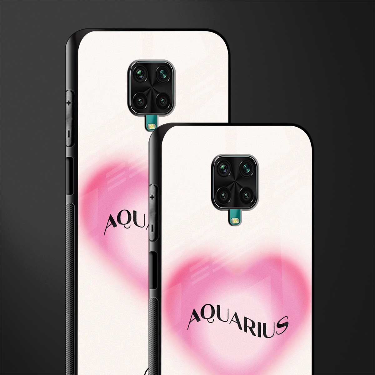 aquarius minimalistic glass case for redmi note 9 pro max image-2