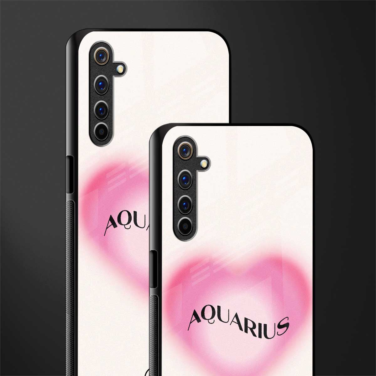 aquarius minimalistic glass case for realme 6 image-2